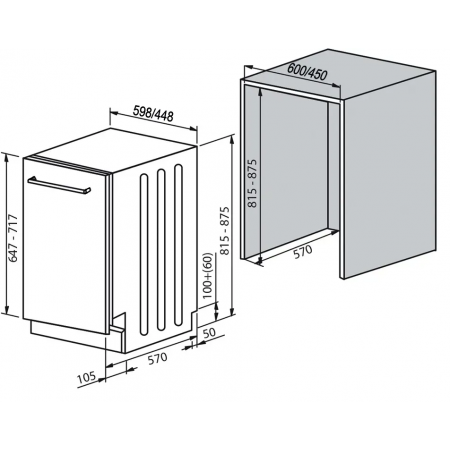 Mașină de spălat vase încorporabilă Fabiano FBDW 9410 A-4